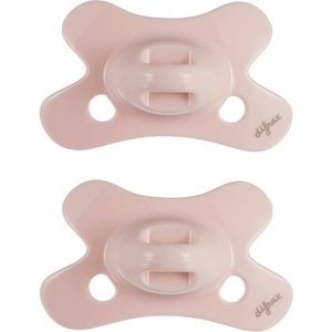 Difrax Dental Fopspeen - 0 tot 6 Maanden - Lichtroze - 2 stuks