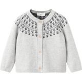 Mango Kids vest grijs melange