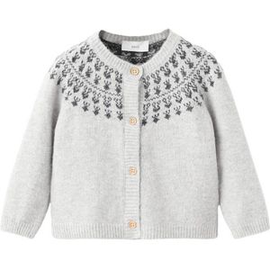 Mango Kids vest grijs melange