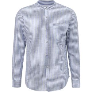 Q/S by s.Oliver gestreept slim fit overhemd blauw