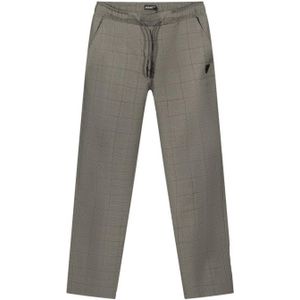 Bellaire geruite regular fit broek zwart