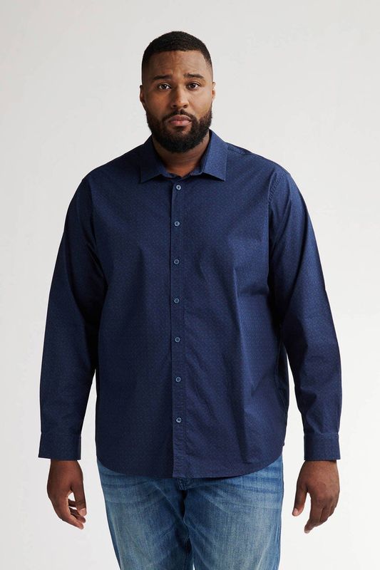 Petrol Industries - M-3050-SIL4100 - Overhemd - Gestippeld - Met Lange Mouwen