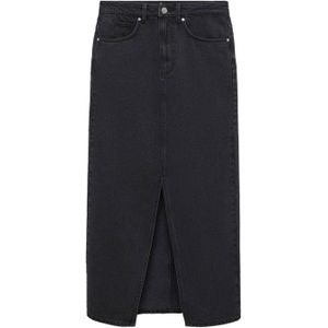 Mango spijkerrok black denim