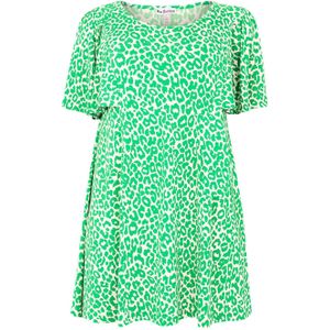 Yoek tuniek met all over print groen