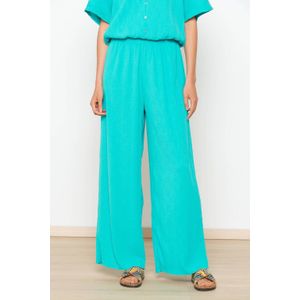 LOLALIZA wide leg pantalon turquoise