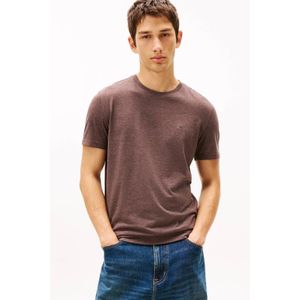 Tommy Jeans slim T-shirt donkerbruin