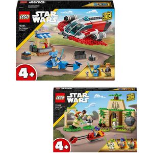 LEGO Star Wars Tenoo Jedi tempel 75358 + The Crimson Firehawk 75384