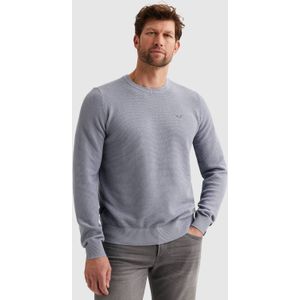 PME Legend Heren trui blauw (Maat: S) - Effen - Halslijn: Ronde hals,