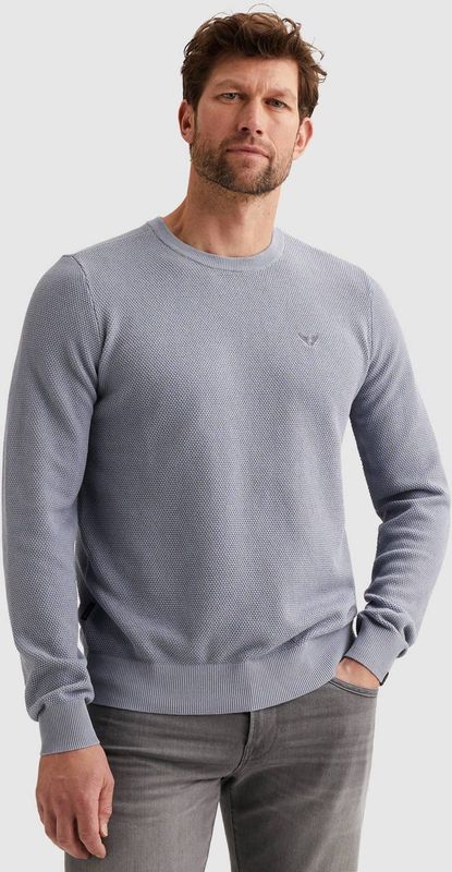 PME Legend Heren trui blauw (Maat: S) - Effen - Halslijn: Ronde hals,