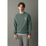 MANGO TEEN sweater met backprint groen