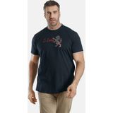 Charles Colby oversized T-shirt EARL CIAN Plus Size donkerblauw