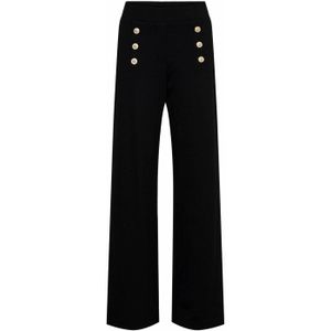 &Co Woman regular fit broek zwart