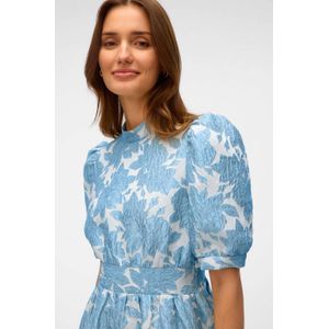 Vmsulle - Korte Jurk - Cocktailjurk - Hoge Hals - Korte Mouwen - Pofmouwen