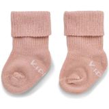 KipKep Blijf-Sokjes prematuur / newborn - Mauve - 1 paar - baby sokjes die niet afzakken - Stay-on-Socks