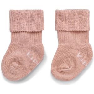 KipKep Blijf-Sokjes prematuur / newborn - Mauve - 1 paar - baby sokjes die niet afzakken - Stay-on-Socks