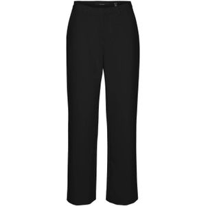 VERO MODA straight fit broek VMCLAIR zwart