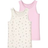 NAME IT MINI hemd - set van 2 ecru/roze
