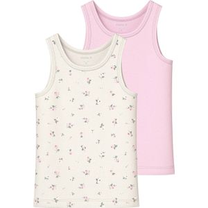 NAME IT MINI hemd - set van 2 ecru/roze