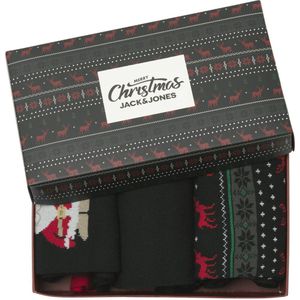 Jack & Jones - JACXMAS REINDEER SOCKS GIFTBOX - Vrijetijdssokken - Zwart - Katoenmix