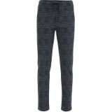 WE Fashion geruite slim fit broek grijs