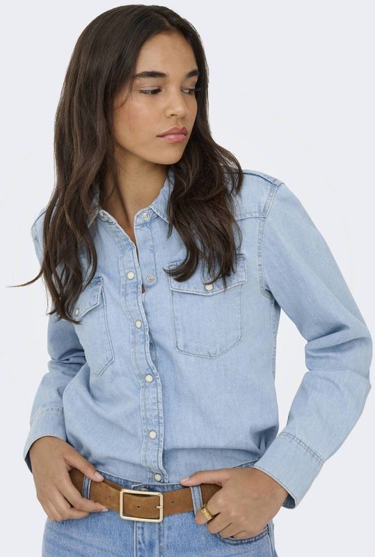 ONLY Blouse 'ONLCHARLIZE'  blauw denim