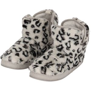 Apollo - Pantoffels - Grijs - Panterprint