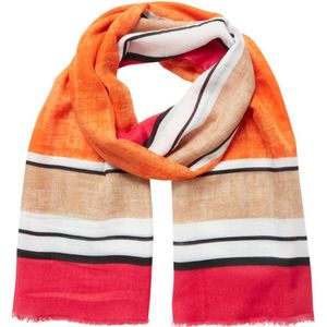 ICHI sjaal IAMARIYA oranje/roze/beige
