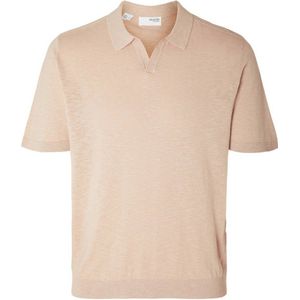 SELECTED HOMME gemêleerde polo cameo rose