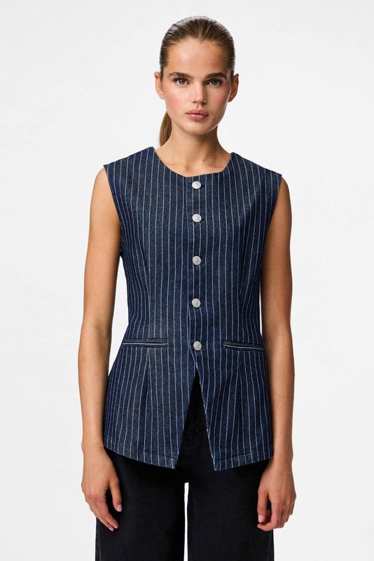 Pcrose - Lang Denim Gilet