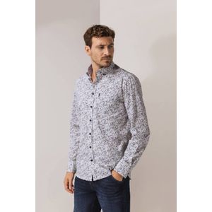 State of Art Heren overhemd lange mouw blauw (Maat: S)