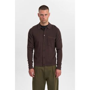 Anerkjendt - Aksvend Needle Rib Knit - Cardigan - Bruin