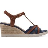 s.Oliver denim espadrilles blauw