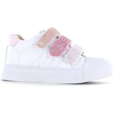 Shoesme leren sneakers wit/roze