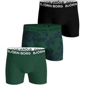 Björn Borg boxershort - set van 3 donkergroen/zwart