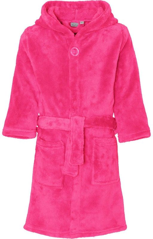 Playshoes - Fleece badjas met capuchon - Roze - maat 86-92cm