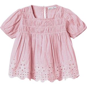 NAME IT MINI gestreepte top NMFFESINNE roze