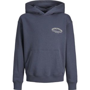 JACK & JONES JUNIOR hoodie JORFREDERIKSBERG MARGATE met backprint donkerblauw