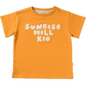 Your Wishes T-shirt Paul met tekst oranjebruin