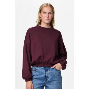 PIECES sweater donkerrood