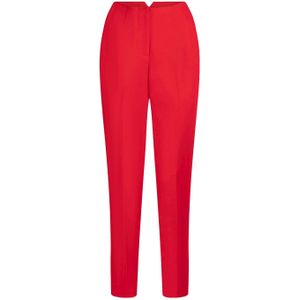 JANSEN Amsterdam high waist straight fit pantalon ISA rood