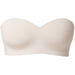 Maidenform Pure Comfort niet-voorgevormde strapless bh zonder beugel lichtbeige