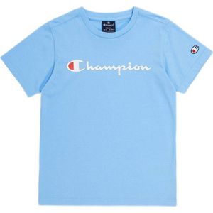 Champion T-shirt met logo lichtblauw