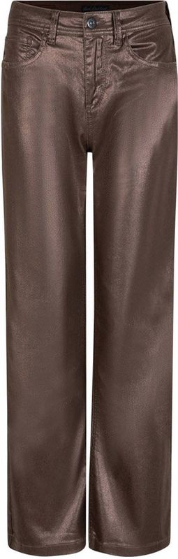 Red Button high waist wide leg jeans bruin