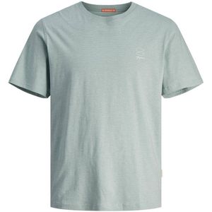 JACK & JONES ORIGINALS T-shirt JORMARBELLA met krijtstreep grijs