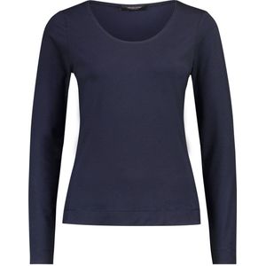 Claudia Sträter longsleeve donkerblauw gebreid
