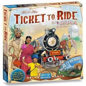 Days of Wonder Ticket to Ride india+zwitserland uitbreidingsspel