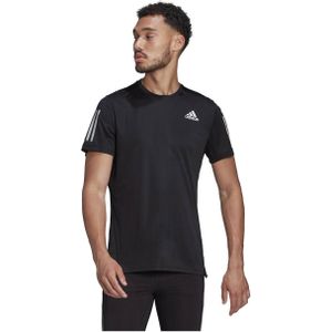 adidas Performance hardloopshirt Own The Run zwart/reflecterend zilver