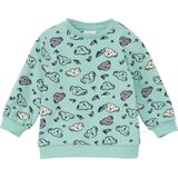 s.Oliver baby sweater met dierenprint turquoise