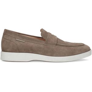 Manfield Suède Loafers Taupe