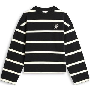 TOMMY HILFIGER Sweatshirt  zwart / wit